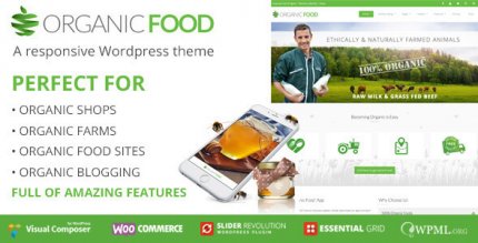 Organic Food 3.5.1 – Responsive WordPress Theme