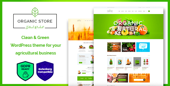 Organic Store 1.6.8 – Organic Food & Eco Products WordPress Theme + RTL