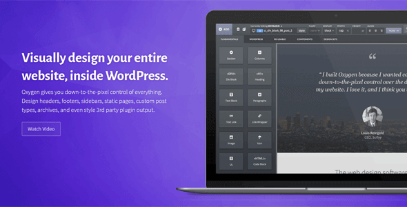 Oxygen Builder Ultimate Package 4.8.1 NULLED – Visual Website Design Inside WordPress + Composite Elements