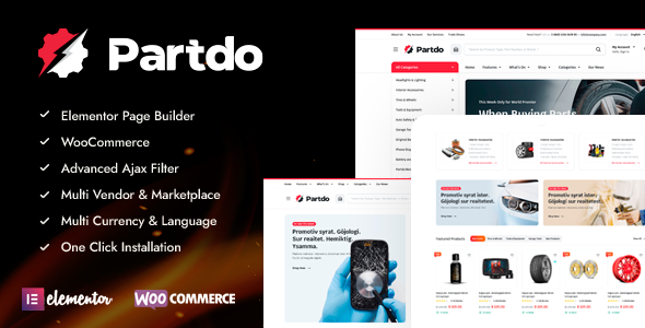 Partdo 1.2.1 NULLED – Auto Parts and Tools Shop WooCommerce Theme