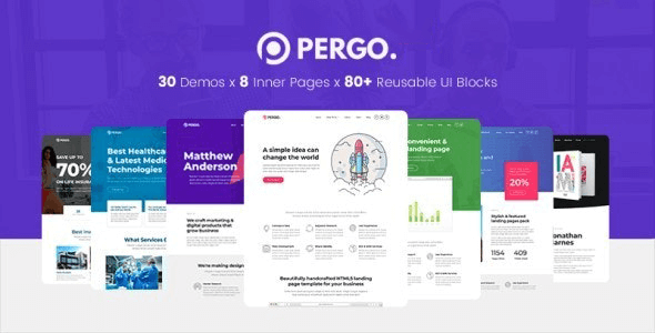 Pergo 1.9.0 – Multipurpose Landing Page WordPress Theme