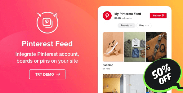 Pinterest Feed 1.2.0 – WordPress Pinterest plugin