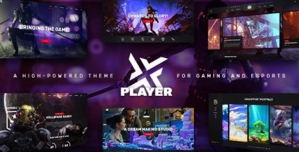 PlayerX 2.1 – A High-powered Theme for Gaming and eSports