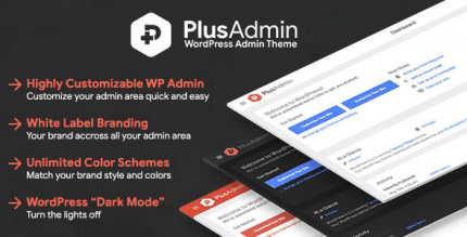 PLUS Admin Theme 1.0.2 – WordPress White Label Branding Admin Theme