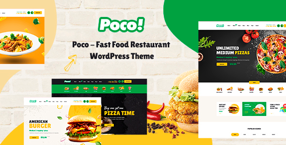 Poco 1.9.6 – Fast Food Restaurant WordPress Theme