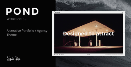 Pond 2.6.1 – Creative Portfolio Agency WordPress Theme