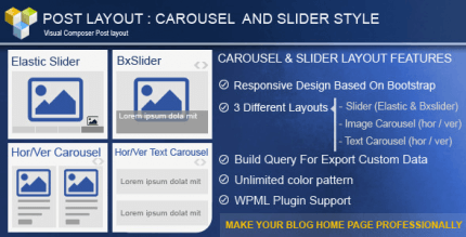 Post Layout Carousel + Slider for Visual Composer 2.9
