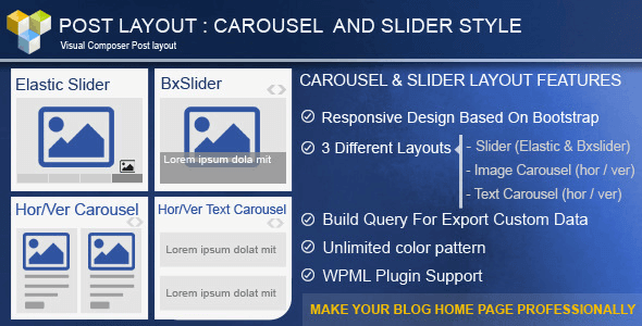 Post Layout Carousel + Slider for Visual Composer 2.9