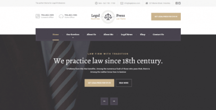 LegalPress 2.4.0 NULLED – WordPress Theme for Attorneys, Lawyers or Law Firms