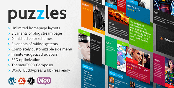 Puzzles 4.2.4 – WordPress Magazine/Review with WooC