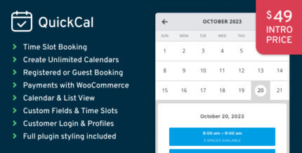 QuickCal 1.0.15 – Appointment Booking Calendar for WordPress