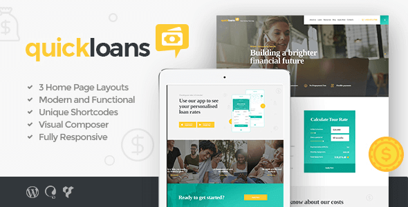QuickLoans 1.4.0 – Loan Company WordPress Theme