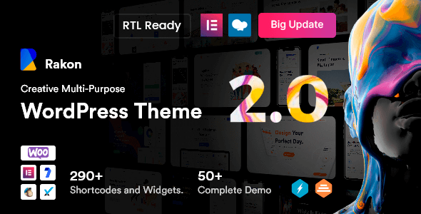 Rakon 2.2.4 – Creative Multi-Purpose WordPress Theme