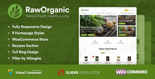 RawOrganic 1.0.4 – Healthy Food Store