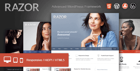 Razor 1.1.9.7 – Cutting Edge WordPress Theme