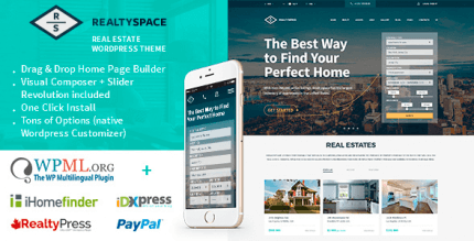 Realtyspace 1.5.0 – Real estate WordPress Theme