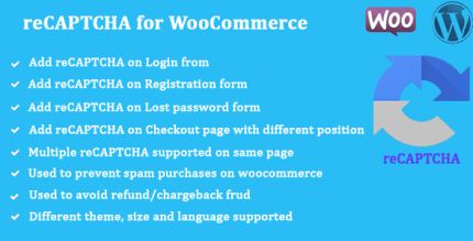reCAPTCHA for WooCommerce 1.2.2