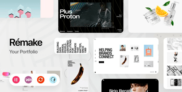 Remake 1.2.0 – Minimal Portfolio & Agency Theme