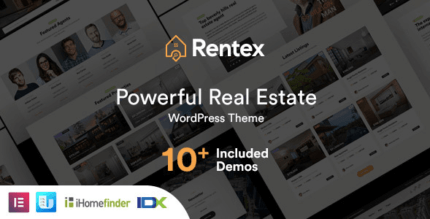Rentex 1.9.2 – Real Estate WordPress Theme
