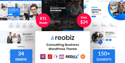 Reobiz 4.8.3 NULLED – Consulting Business WordPress Theme