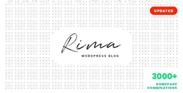 Rima 2.1 – Personal Blog WordPress Theme