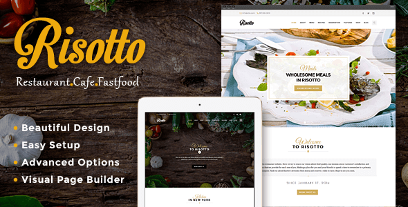 Risotto 1.3.2 – WordPress Restaurant & Cafe Theme