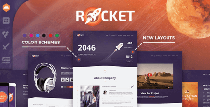 Rocket 2.9.3 NULLED – Creative Multipurpose WordPress Theme