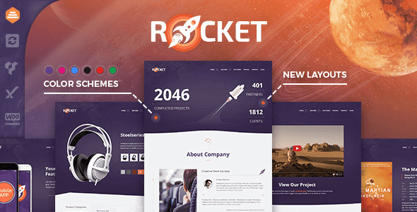 Rocket 2.9.3 NULLED – Creative Multipurpose WordPress Theme