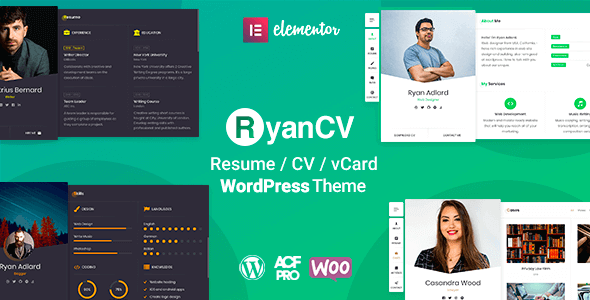 RyanCV 3.0.9 – CV Resume Theme