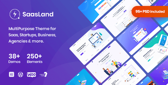 SaasLand 3.6.8 NULLED – MultiPurpose WordPress Theme for Saas & Startup