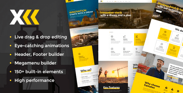 Samatex 4.4 – Industrial WordPress Theme + Woocommerce