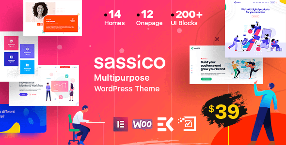 Sassico 3.2.3 – Multipurpose Saas Startup Agency WordPress Theme