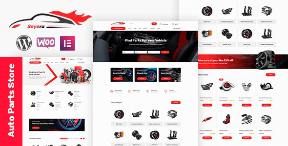 Sayara 1.2.2 NULLED – Auto Parts Store WooCommerce WordPress Theme