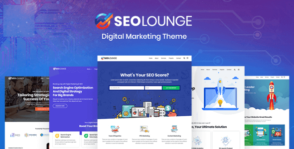 SEOLounge 4.0.3 NULLED – SEO Agency WordPress Theme