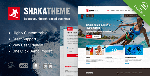 Shaka 1.14.4 NULLED – A beach business WordPress theme for water sport and activity schools