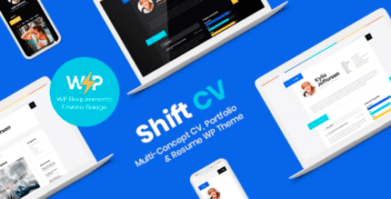 ShiftCV 3.0.9 NULLED – Blog Resume Portfolio WordPress Theme