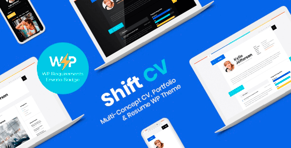 ShiftCV 3.0.10 NULLED – Blog Resume Portfolio WordPress Theme