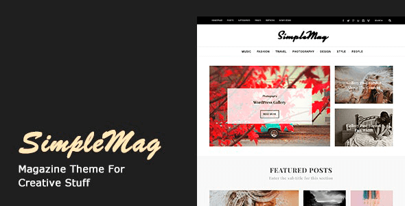 SimpleMag 5.5 – Magazine theme for creative stuff