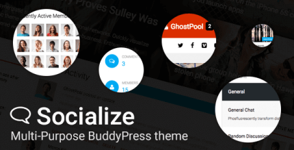 Socialize 2.43.3 – Multi-Purpose BuddyPress Theme