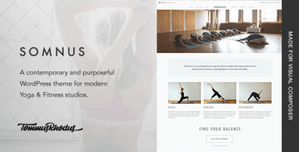 Somnus 1.0.9 – Yoga & Fitness Studio WordPress Theme