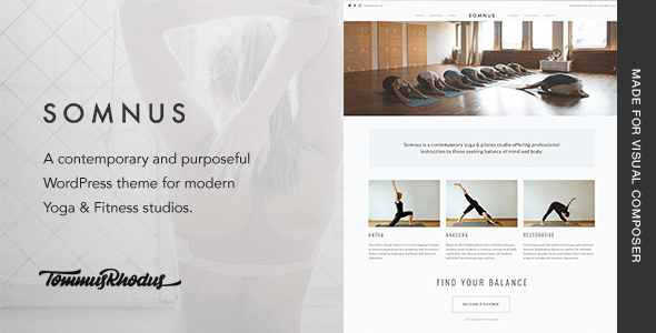 Somnus 1.0.9 – Yoga & Fitness Studio WordPress Theme