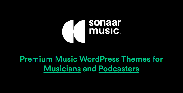 Sonaar Music 4.27 NULLED – Premium Music WordPress Themes for Musicians and Podcasters (All themes)