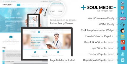 SoulMedic 4.8 – Flat Responsive Medical & Health Theme