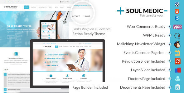 SoulMedic 5.4 – Flat Responsive Medical & Health Theme