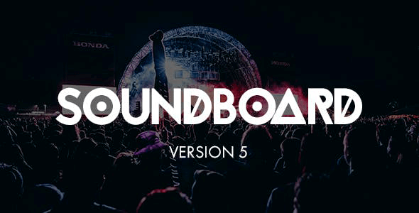 Soundboard 6.02 – a Premium Responsive Music WordPress Theme