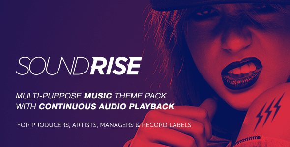 SoundRise 1.6.2 – Artists, Producers and Record Labels WordPress Theme