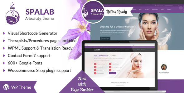 Spa Lab 5.9 – Beauty Salon WordPress Theme + Elementor 1.0.2