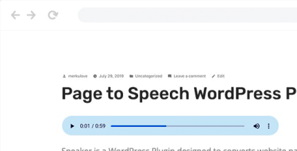 Speaker 3.3.4 – Page to Speech Plugin for WordPress