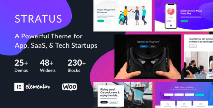 Stratus 4.2.3 NULLED – App, SaaS & Software Startup Tech Theme