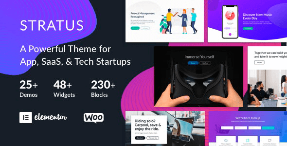 Stratus 4.2.2 NULLED – App, SaaS & Software Startup Tech Theme